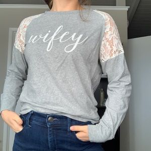David’s Bridal Wifey Shirt